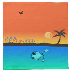Island Sunset Napkin