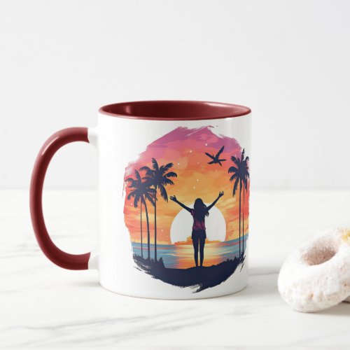 Island Sunset Serenity Mug