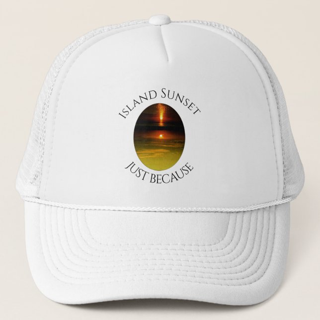                            Island Sunset           Trucker Hat (Front)
