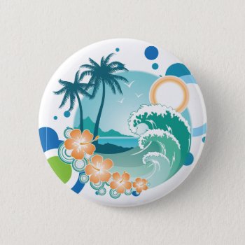 Island Surf Button by kfleming1986 at Zazzle