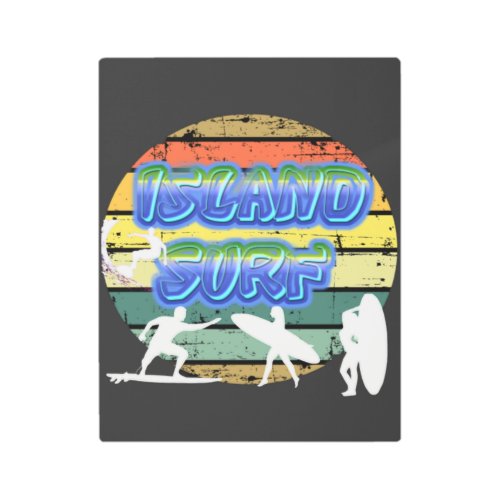 Island Surf Metal Print