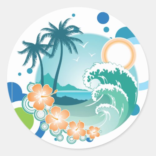 Island Surf Sticker