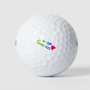 Island Time - Hau'oli - Hawaiian Islands - Color Golf Balls