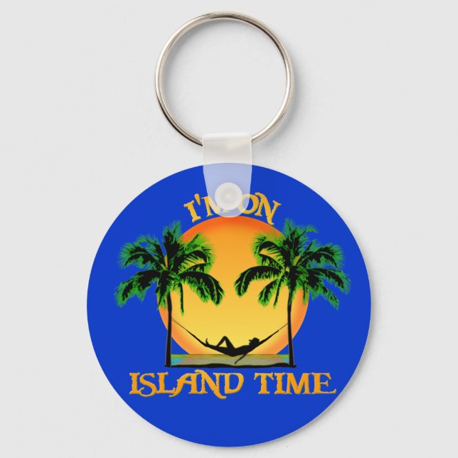 Island Time Keychain (Front)