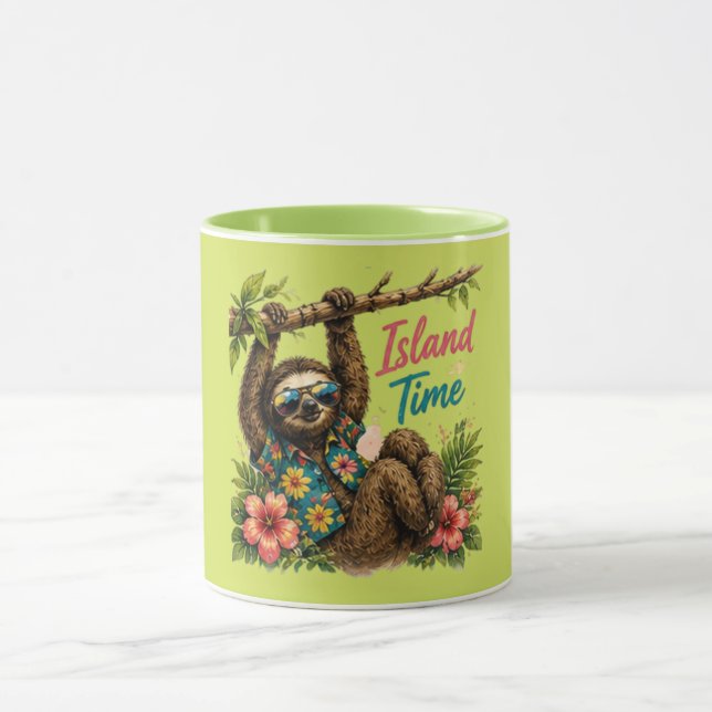 Island Time 🌴 Perfect Beach Vacation Mug (Center)