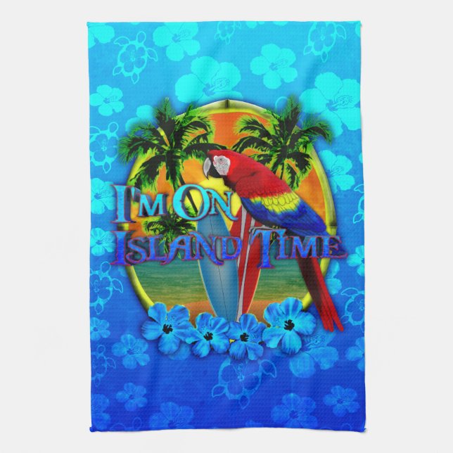 Island Time Sunset Towel (Vertical)