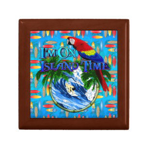 Island Time Surfing Jewelry Box