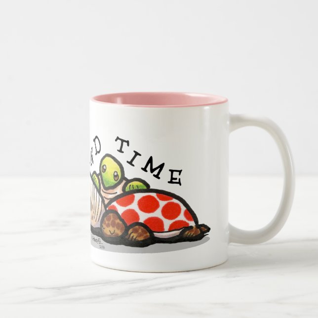 Island Time Turtles Two-Tone Coffee Mug (Right)