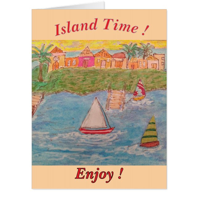 Island Time Vacation Card (Front)