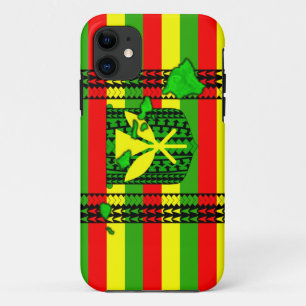Island Tribal Kanaka Maoli Flag iPhone 11 Case