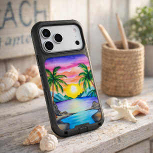 Island Tropical Beach Sunset iPhone 17 Pro Max Case