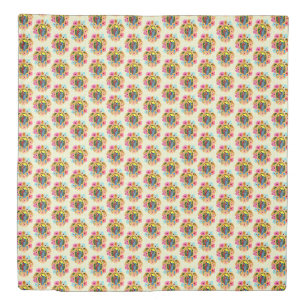 Island Tropical Sea Turtles Floral Duvet Cover