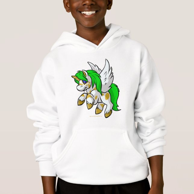 Island Uni flying over Mystery Island Hoodie (Front)