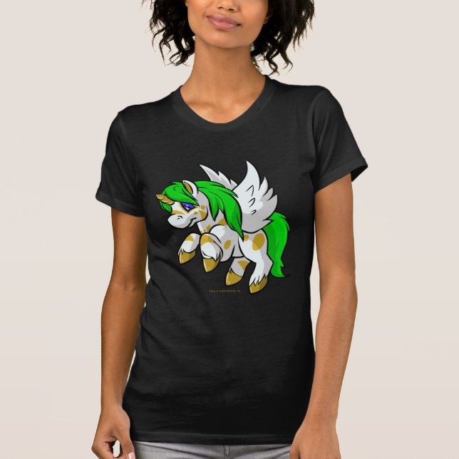 Island Uni flying over Mystery Island T-Shirt (Front)