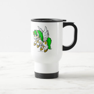 Island Uni flying over Mystery Island Travel Mug