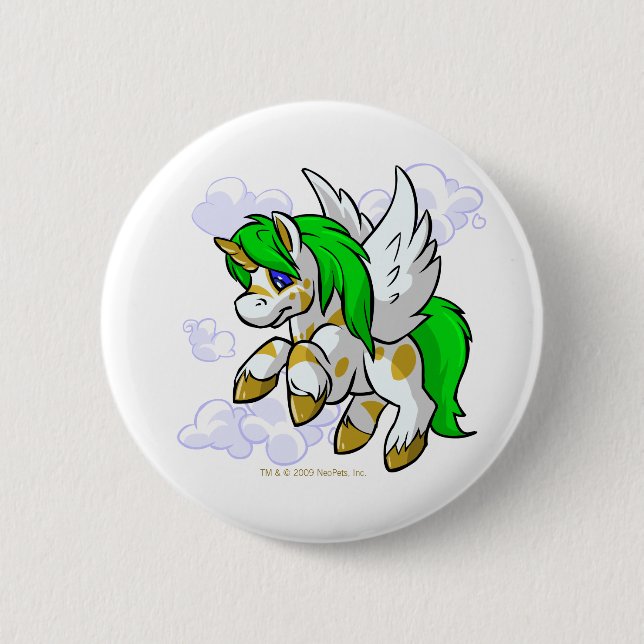 Island Uni keeping close to Mystery Island Button (Front)