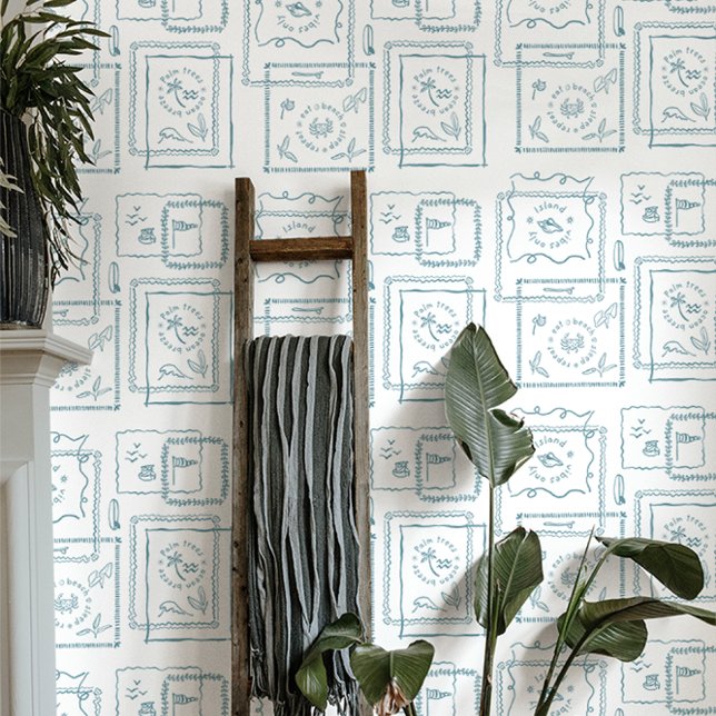 Island Vibes | Hand-Drawn Coastal Doodle Wallpaper (Creator Uploaded)