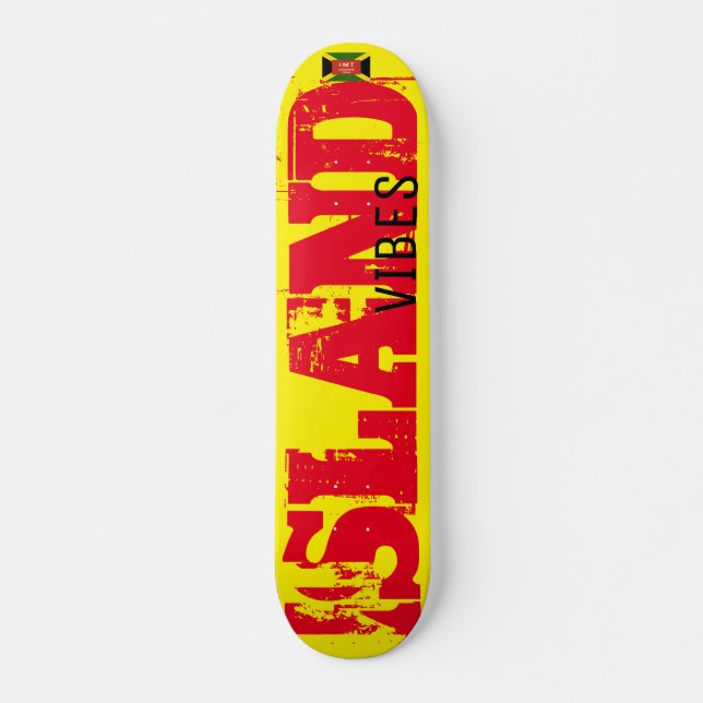 ISLAND VIBES  JMT  USA Skateboard, 7¾" Deck (Front)