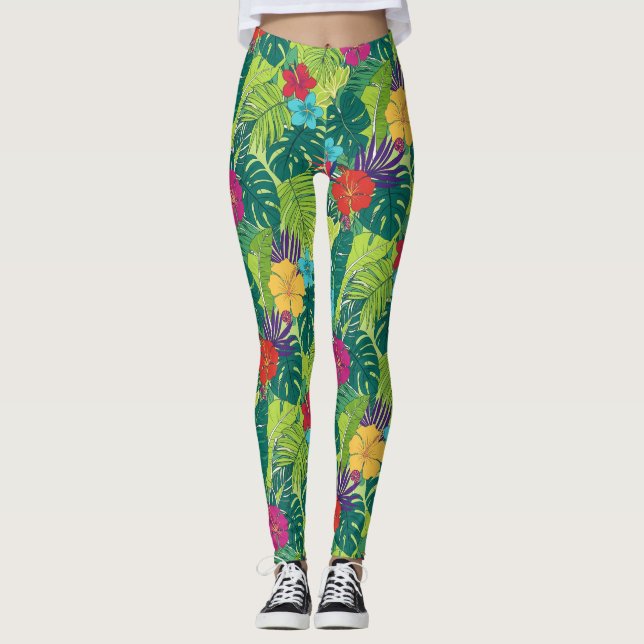 Island Vibes Print Leggings (Front)