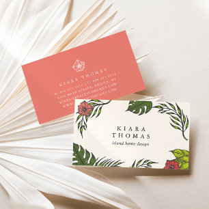 Island Vintage Botanical Business Card