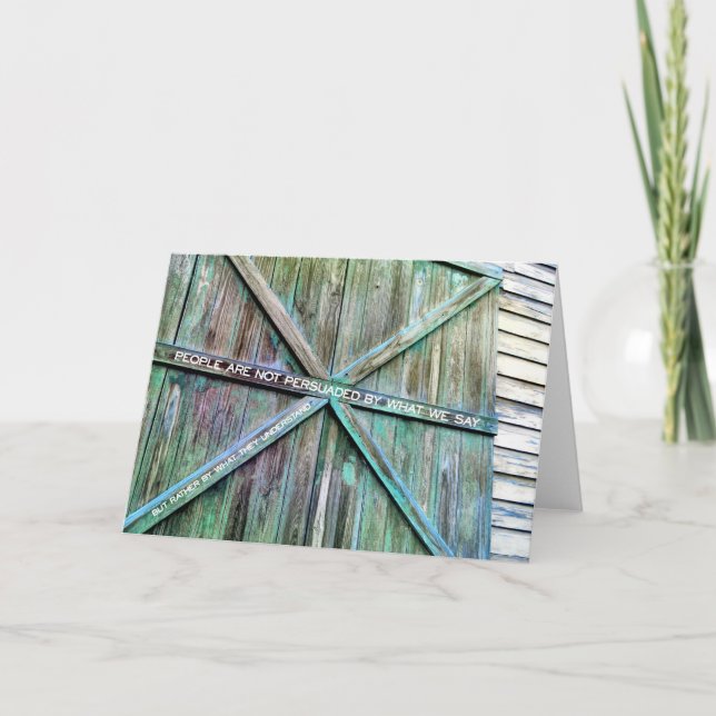ISLAND WEATHERED Greeting Card (Front)