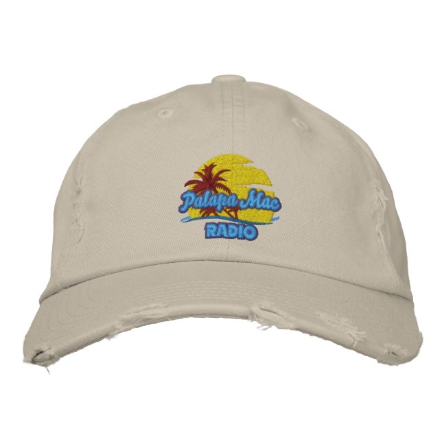 Island Worn and Weathered Embroidered Baseball Hat (Front)