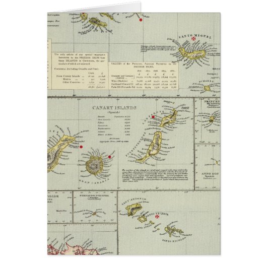 Islands, Atlantic Ocean Cards (Front)