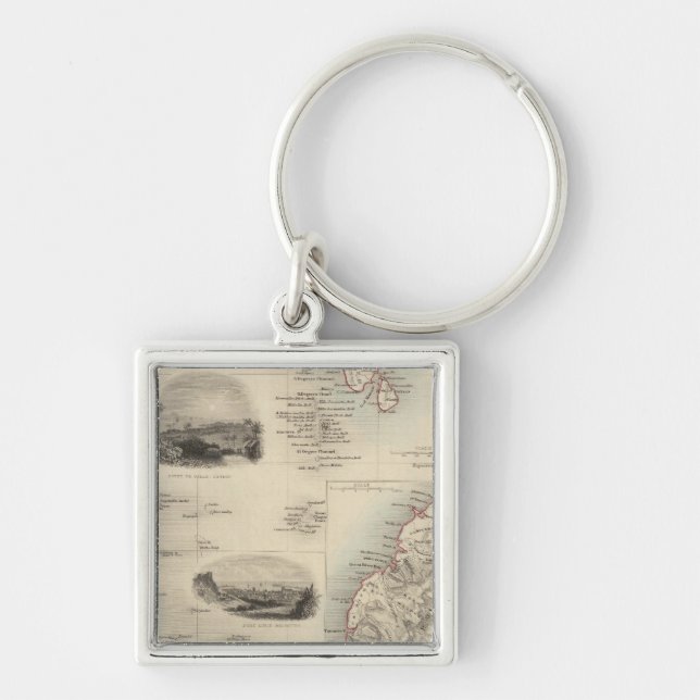 Islands In The Indian Ocean Keychain (Front)