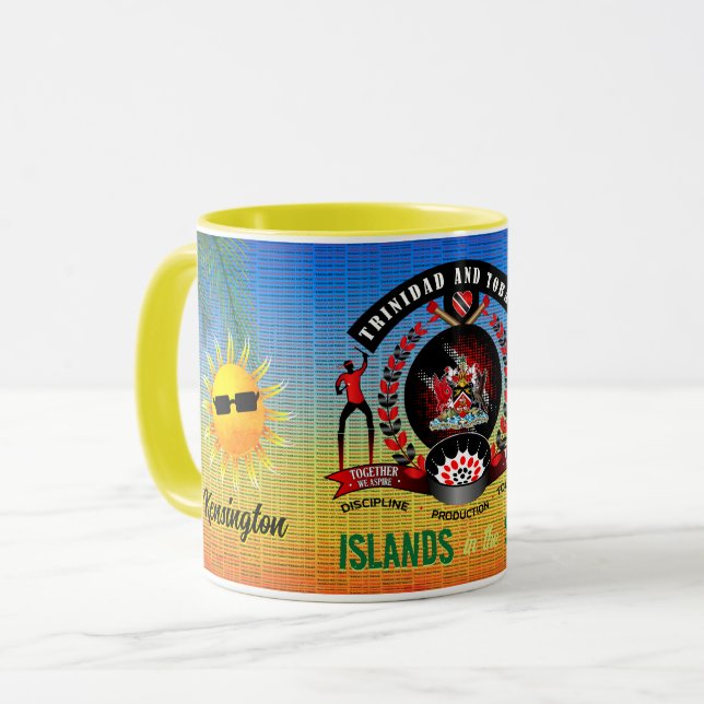 Islands in The Sun Trinbago Souvenir Mug (Front Left)