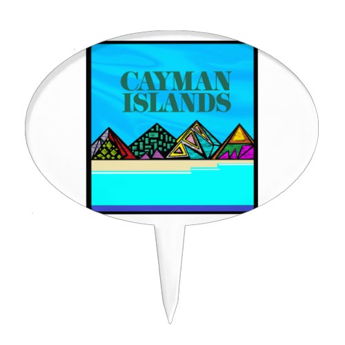 Islands love Caymans Cake Topper