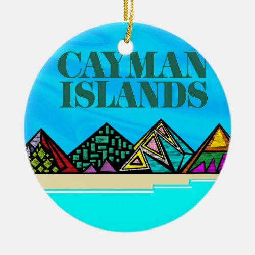 Islands love Caymans Ceramic Ornament