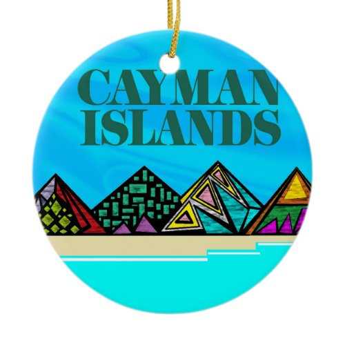 Islands love Caymans Ceramic Ornament
