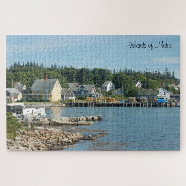 Islands of Maine Mid-Coast Harbor (1014 pieces) Jigsaw Puzzle (Horizontal)