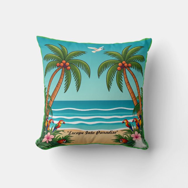 "Islands Of Wonder" Throw Pillow (Front)
