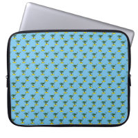 Islands with Palm Trees Pattern Design Laptop Sleeve