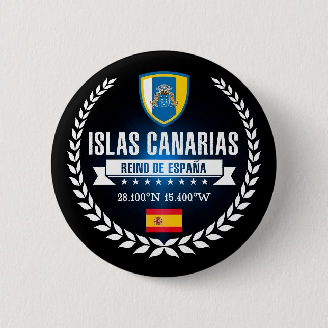 Islas Canarias Button (Front)