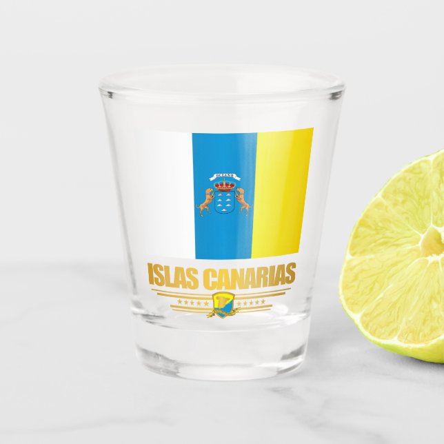Islas Canarias (Canary Islands) Shot Glass (Front)