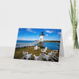 Isle au Haut, Maine Lighthouse Note Card