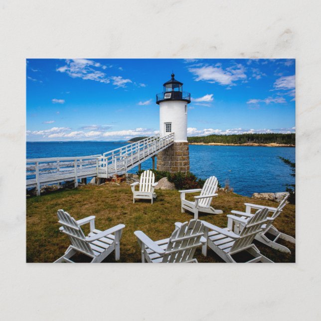 Isle au Haut, Maine Lighthouse Postcard (Front)