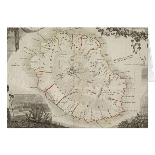 Isle De La Reunion Cards (Front Horizontal)