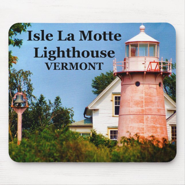 Isle La Motte Lighthouse, Vermont Mousepad (Front)