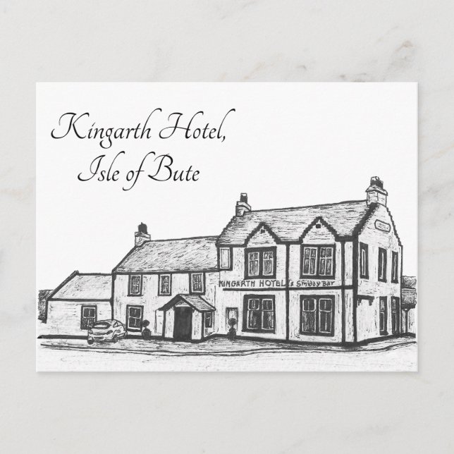 Isle of Bute, Kingarth Hotel- Postcard (Front)
