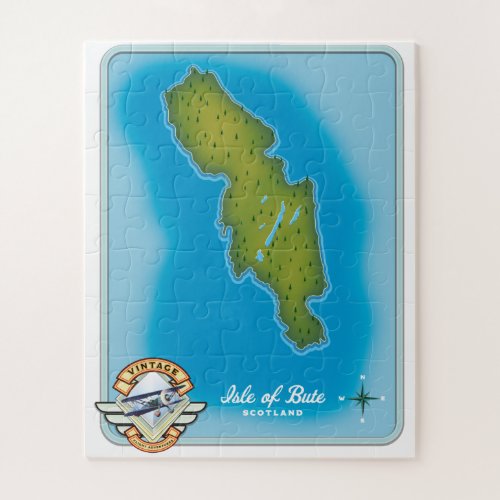 Isle of Bute map Jigsaw Puzzle