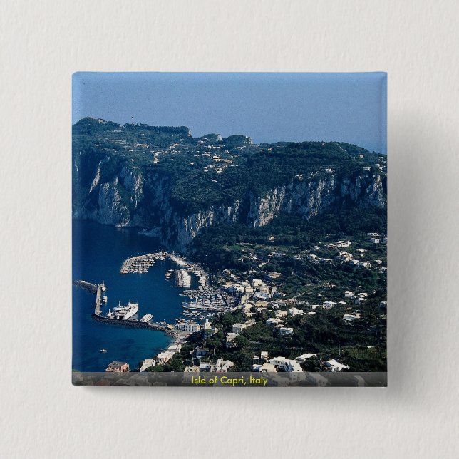 Isle of Capri, Italy Pinback Button (Front)