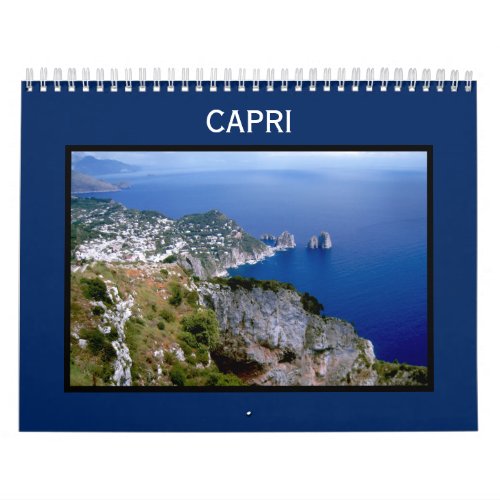 Isle of Capri Wall Calendar _ Faraglioni