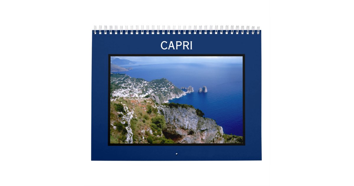 Isle of Capri Wall Calendar Faraglioni Zazzle