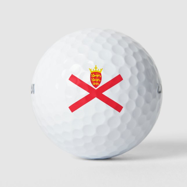 Isle of Jersey flag Golf Balls (Front)