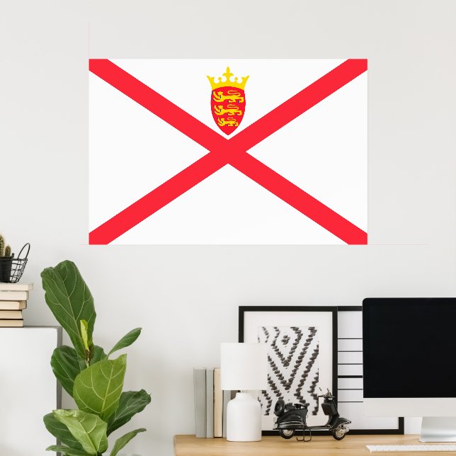 Isle of Jersey flag Poster (Home Office)