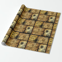 Isle of Lost Treasure Map Collage Wrapping Paper