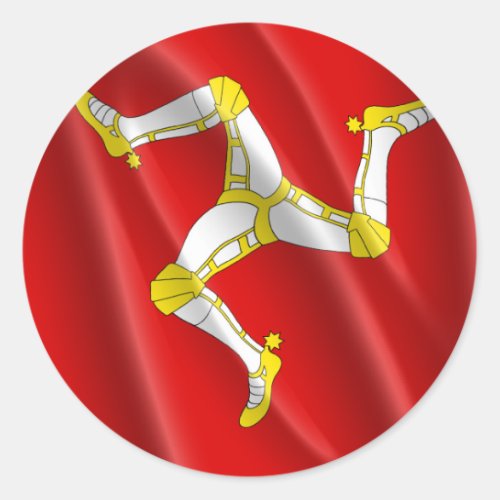 ISLE OF MAN CLASSIC ROUND STICKER